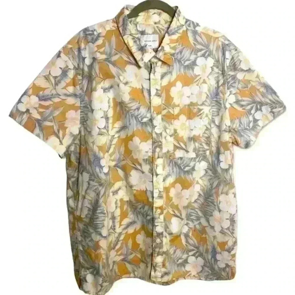 American Eagle Button Up Shirt Summer Pool Beach Small - Picture 1 of 7
